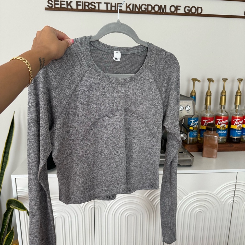 Lululemon Long-Sleeve Cropped Swifly Tech